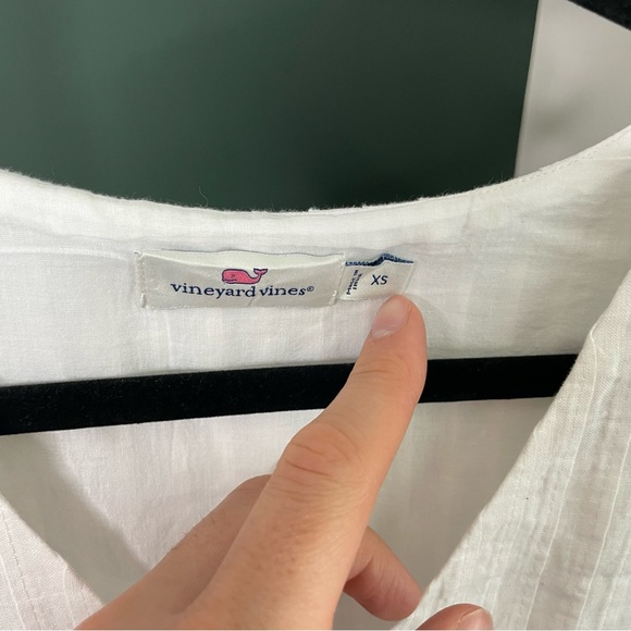 Vineyard Vines Linen Pintuck Mini Dress Size XS - Picture 4 of 6